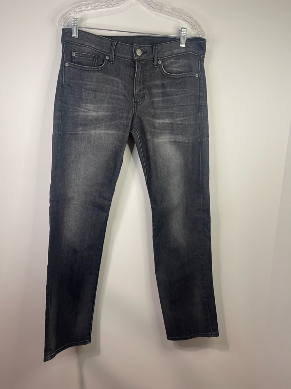 GAP Women's premium Straight Leg Jeans in Washed Charcoal